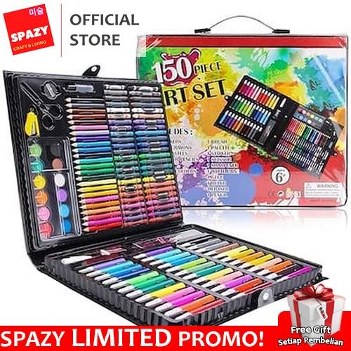 

150 Pcs Pensil Warna Alat Tulis Set Crayon Colouring Set 150Pcs Art Gratisongkir