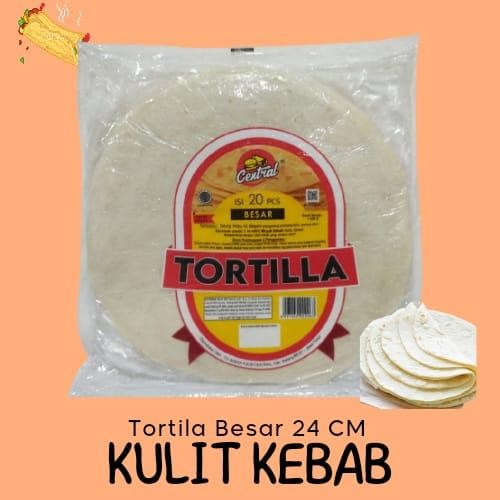 

Ger Tortila Kebab Kulit Kebab diameter 24 cm -Tortila Besar isi 20