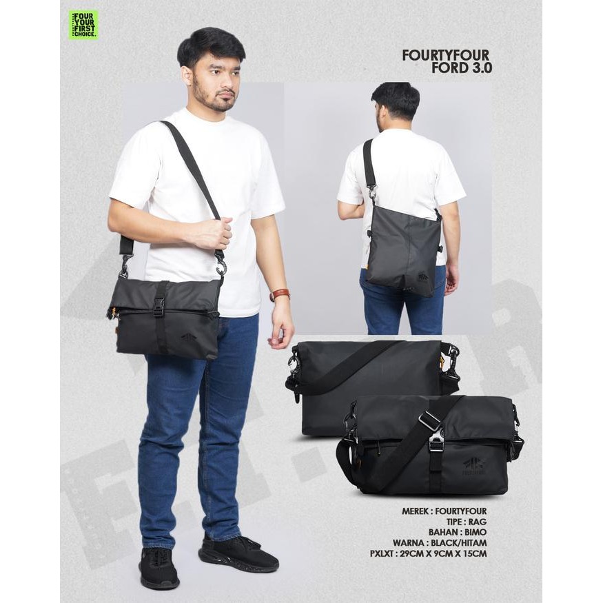 Fourtyfour Ford 3.0 - Tas Selempang Pria Casual 2 In 1 Sling Bag Dan Juga Tote Bag Slingbag
