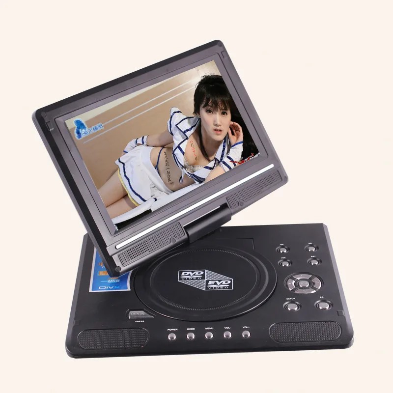 Electronic 9.8 Inch Portable DVD EVD Player TV 270 Swivel Widescreen VCD CD MP3/4 SD USB GAME