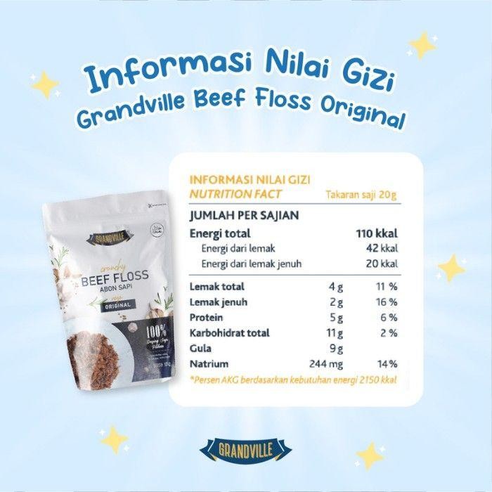 

Gdh Grandville Abon Sapi Ayam Anak / Grand Ville Abon Ayam Chicken Floss