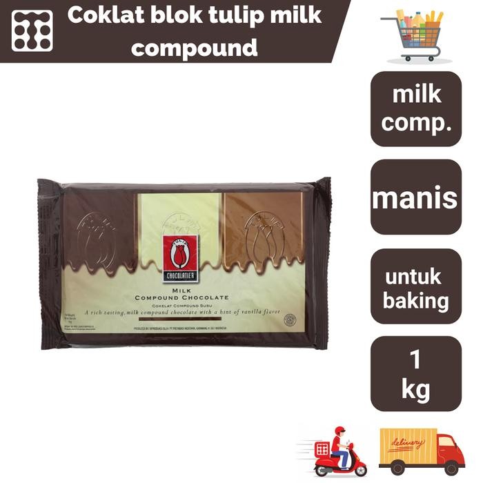

Ger Coklat Blok Tulip Milk Compound 1 Kg Coklat Masak Coklat Batang