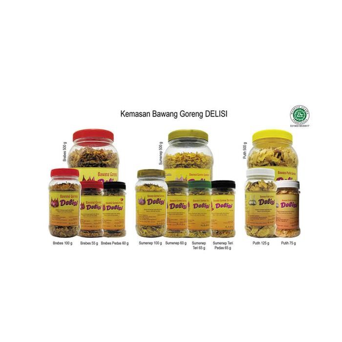 

Gdh Bawang Goreng DELISI - Brebes toples 100 gr - Halal - Fried Shallot