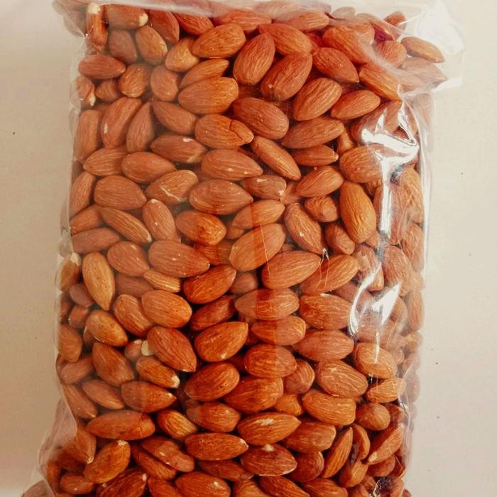 

Ger 1 KG KACANG ALMOND PANGGANG KUPAS Natural Premium Blue Diamond /Varian