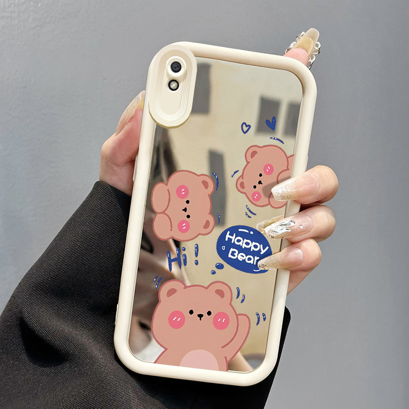 Casing Hp Xiaomi Redmi 9A Redmi 9i Redmi 9T Redmi 9 Power Case Beruang Muppet Populer Kesing cermin 