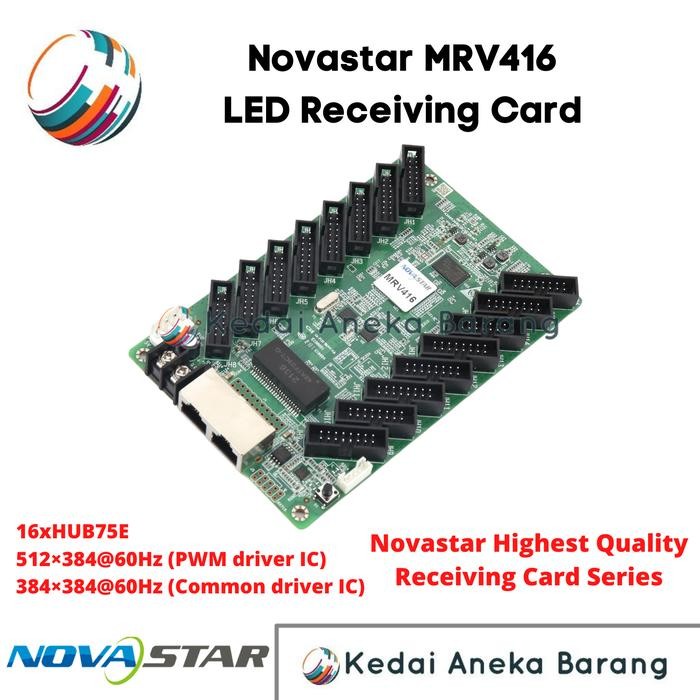 Novastar Mrv416 Led Receiving Card Rc Videotron Hub75 Mrv366 Mrv316 Gratisongkir