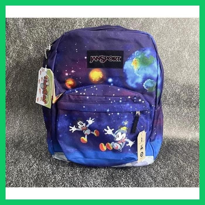 TAS RANSEL JS JANSPORT SPORT BAGS MICKY MOUSE ORIGINAL GALAXY MOTIF BACKPACK / TAS RANSEL JS