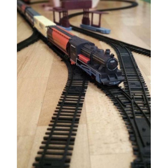 Sepur Miniatur Simulasi Kereta Api Lintasan Rel Mainan Edukasi Anak Gratisongkir