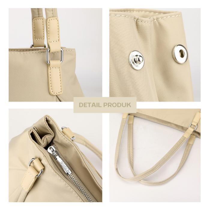 Tas Bahu Wanita Totebag Kuliah Anti Air COLORFUL FOX 2369