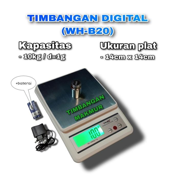 Timbangan Dapur Timbangan Kopi Digital Murah Wh-B20 Kap 10Kg X 1G Gratisongkir