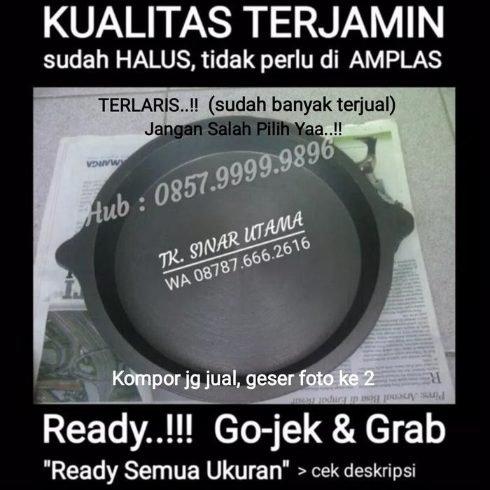 LOYANG MARTABAK BANGKA 24cm, Kompor wajan cetakan