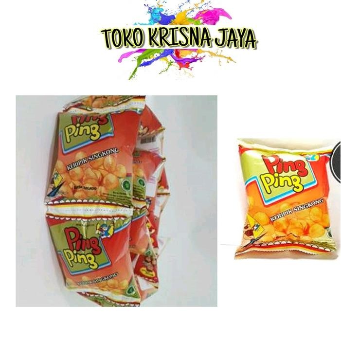 

SNACK JADUL PING KEMASAN 1 RENCENG ISI 10 PCS Cemilan Makanan Jajanan Snacks Keripik Pedas Asin Food