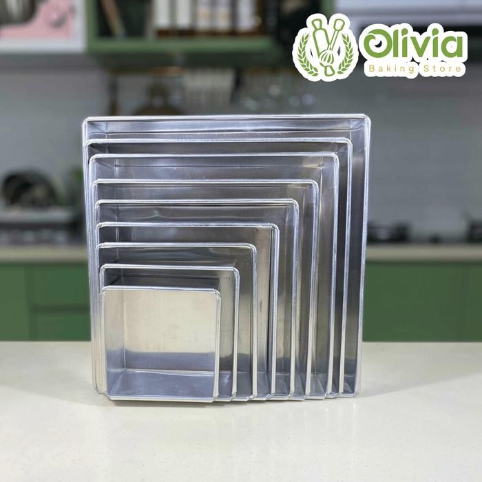 Loyang Kue Bolu Kotak 16 x 7 Cm Tebal