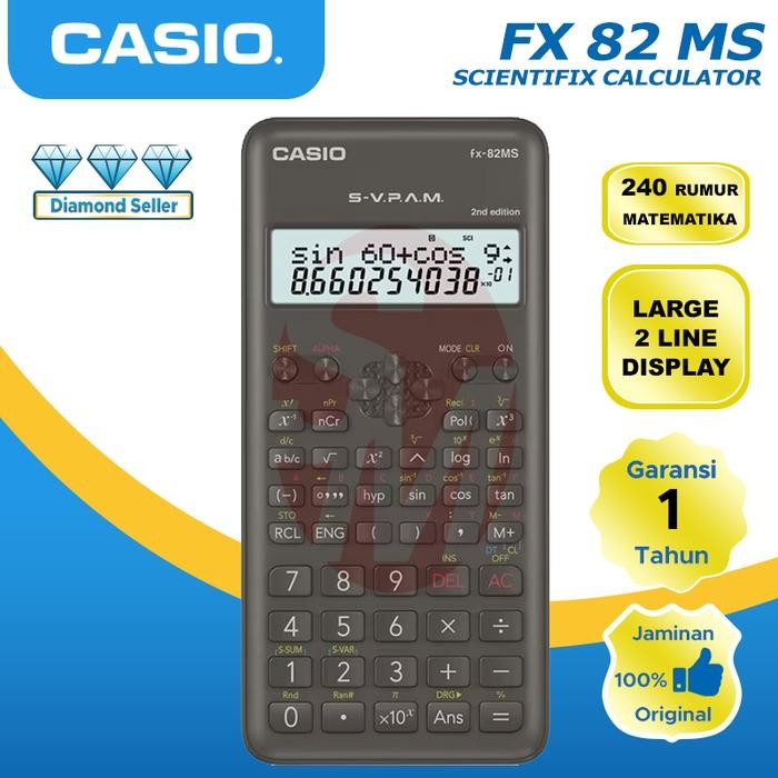 

Calculator Scientifik Casio Fx 82 Ms