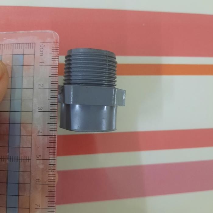Sok Kran 3/4" x 1/2"/ Sok drat luar 3/4 sok drat dalam 1/2" pvc