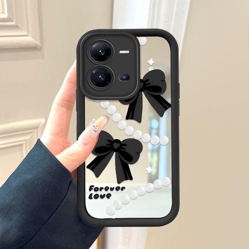 Casing Hp Untuk VIVO V25 V25E 5G Phone Case Terbaru Mirror Cassing Sofcase Ponsel Cesing Cermin Kesi