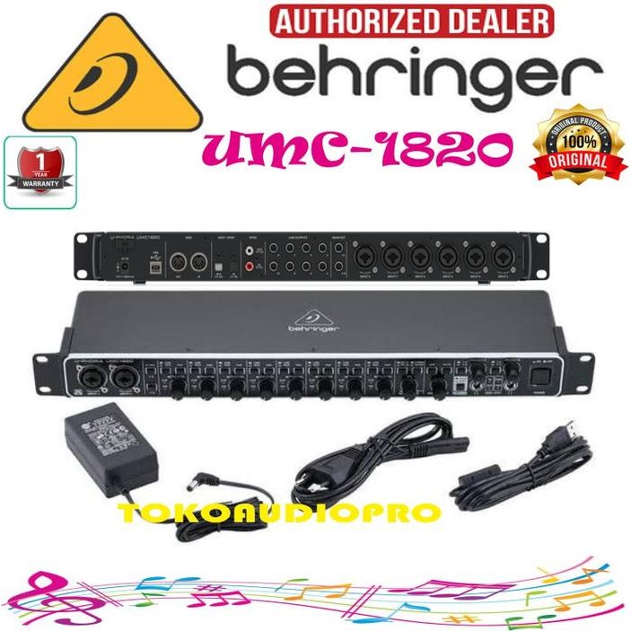 behringer umc1820 umc-1820 umc 1820 soundcard