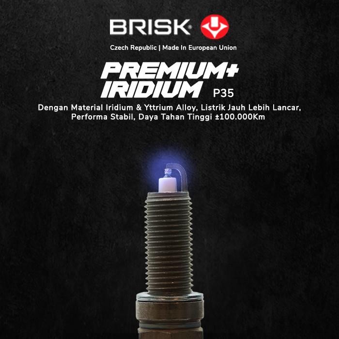 Busi Mobil Hyundai Stargazer BRISK Premium Iridium P35 Best Quality