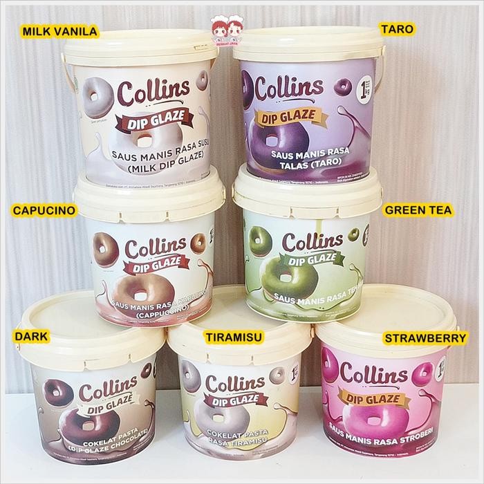 

New [JATIM] COLLINS DIP GLAZE 1 KG TOPING DONAT Coklat Green