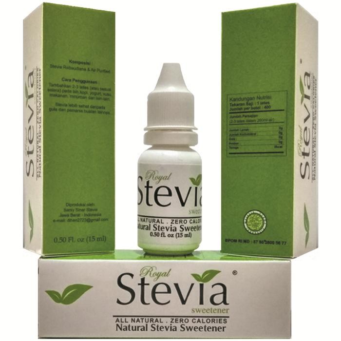 

New ORIGINAL ROYAL STEVIA GULA CAIR PEMANIS ALAMI NOL KALORI / GULA DIABET