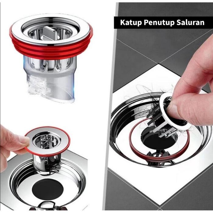 Katup Penutup Saluran Air kamar mandi wastafel Kamar Mandi Satu Arah Anti Bau Tikus s a *