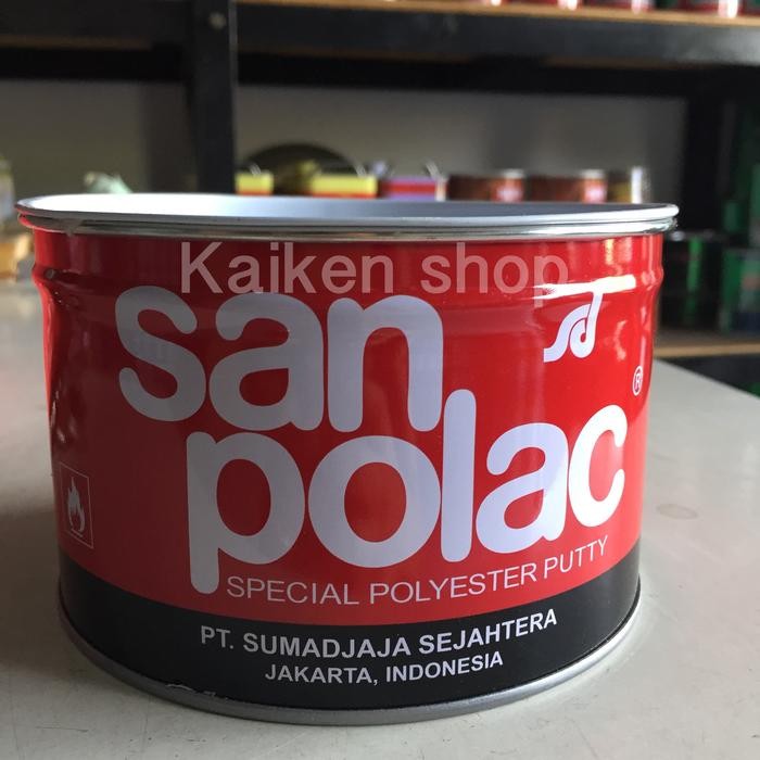 Dempul Sanpolac 1 Kg / Dempul Mobil Dempul Besi + Hardener *