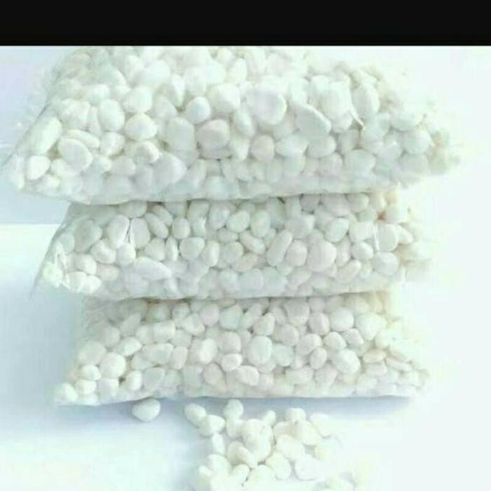 Batu kerikil putihkecil//batu salju putih//batu kecil hiasan *