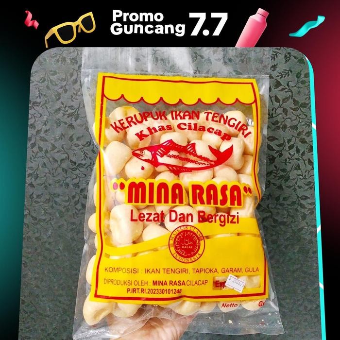 

DISKON Kerupuk Ikan Tengiri Premium Super Enak Gurih Halal Khas Cilacap Makanan Camilan Food READY