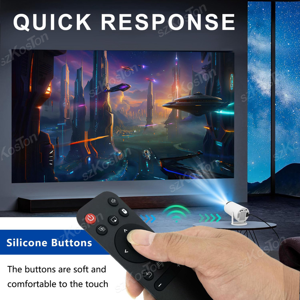 Replacement Remote Control Compatible with Magcubic Mini Projector HY300 / HY300 PRO / HY320 /
