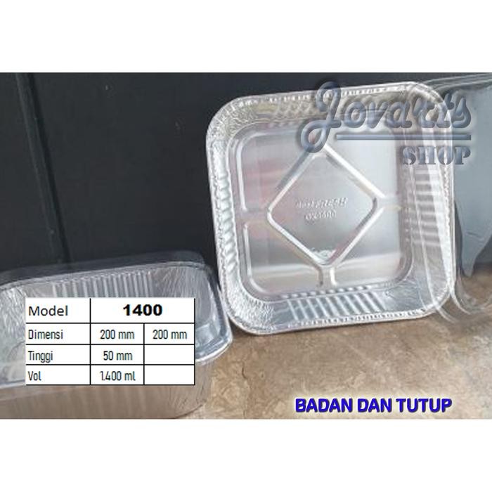 ALU FOIL OX 1400 (Best Fresh) + TUTUP Cup Alumunium Foil Aluminium