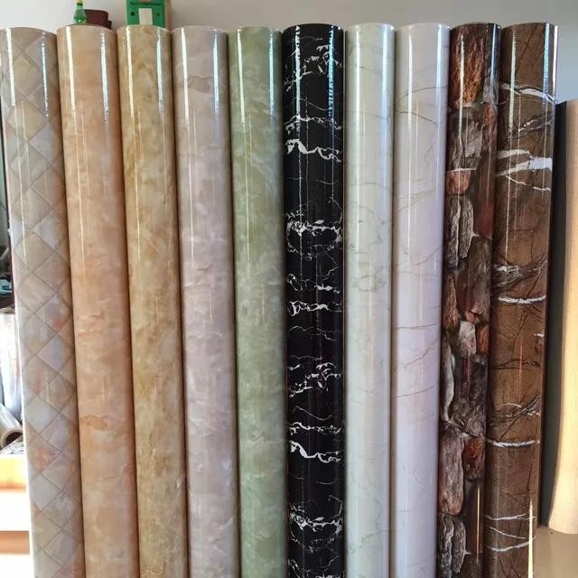 wallpaper motif marmer sticker dinding dan lantai tahan air