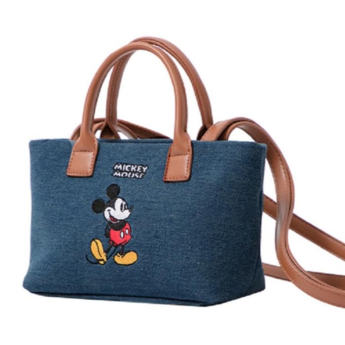 Sale Gracegift Mickey Mouse Canvas Tote Bag - Denim