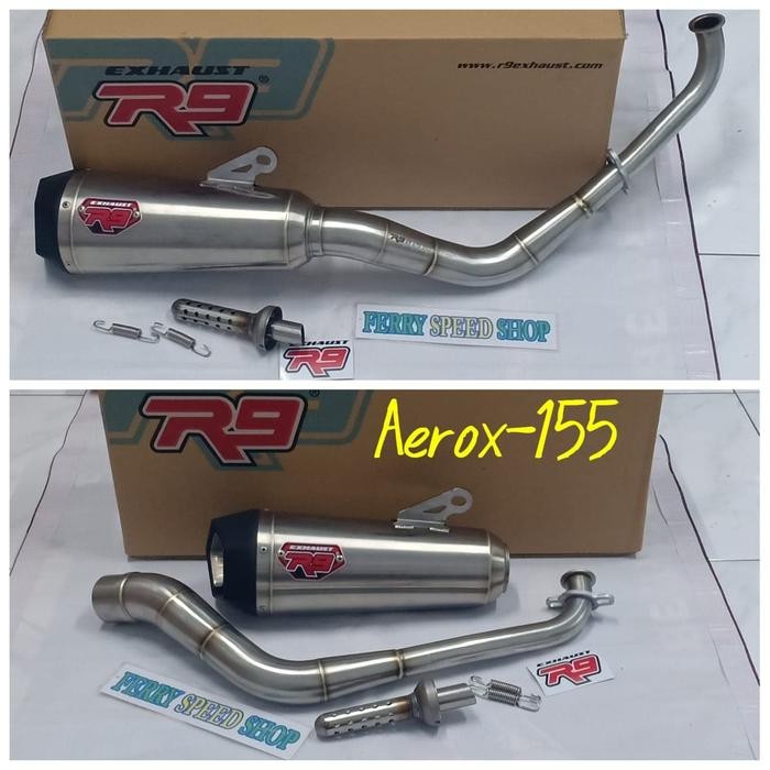Knalpot R9 Aerox 155 Alpha Series/Knalpot R9 Alpha Series Aerox 155