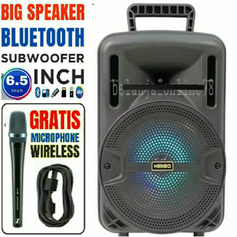 Speaker SUBWOOFER Km-7801 Speaker Subwoofer aktif Super Basss 8.8inc Subwoofer aktif Gratis Microsof