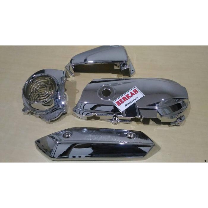 Cover Cvt Beat Fi/Beat New Pgmfi Chroome Full Set