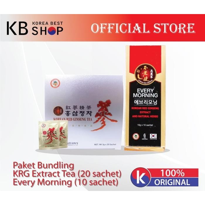

Paket Bundling KRG Extract Tea 20 Sachets + Every Morning 10 Sachets