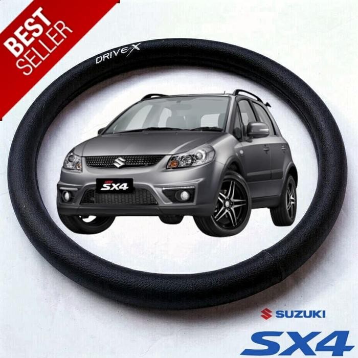Cover Stir Sarung Setir Pelindung Steer Mobil Suzuki Sx4 X-Over Hitam