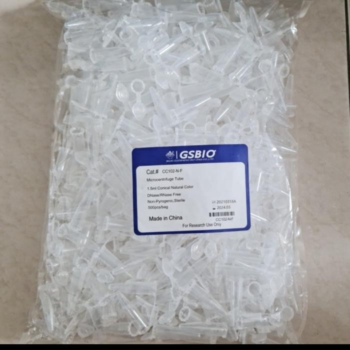 Microtube Gsbio 0.5Ml,1.5Ml Dan 2Ml Microcentrifuge Tube Steril