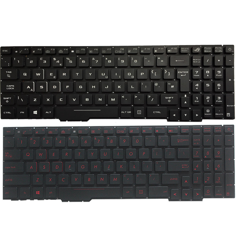 Russian/US/UK/Spanish Laptop Keyboard For ASUS GL553 GL553V GL553VW ZX553VD ZX53V ZX73 FX553VD FX53V