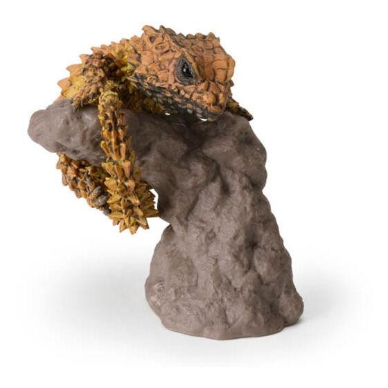 Ikimono Finger Figure bandai Armadillo Lizard Ball Python gashapon - Armadillo yello