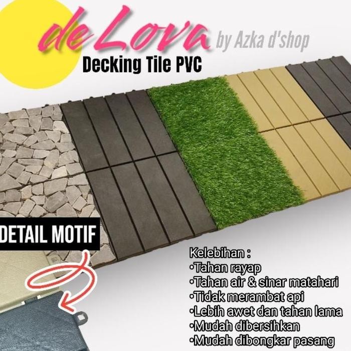 Decking Tile / 30x30cm Lantai PVC bongkar pasang *