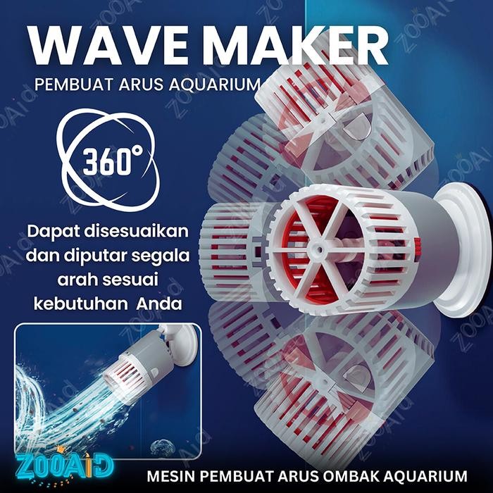 WAVE MAKER AQUARIUM KOLAM IKAN PEMBUAT ARUS GELOMBANG OMBAK AKUARIUM AQUASCAPE