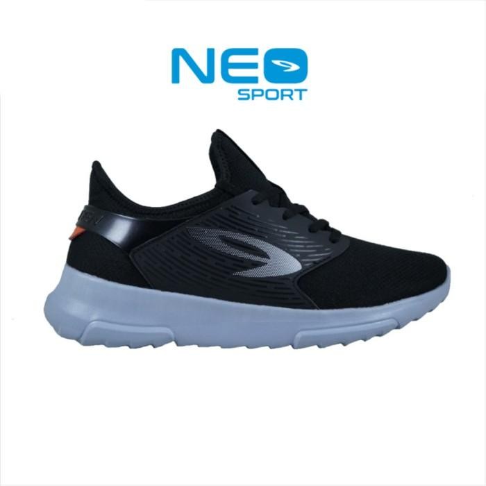 910 Nineten Kiva Sepatu Training - Hitam / Abu