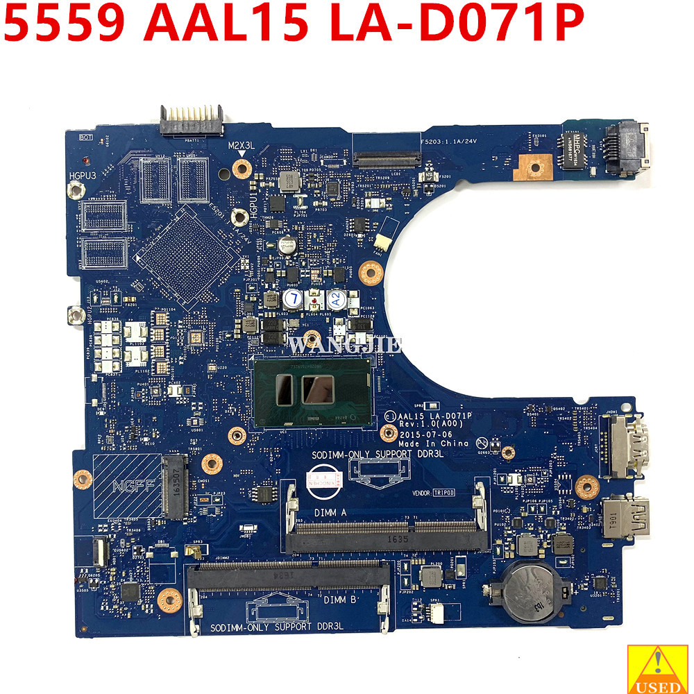 FOR Dell Inspiron 15 5559 5459 5759 Laptop Motherboard 0FV59D I5-6200U / 0RV4XN I7-6500U / 096H02 44