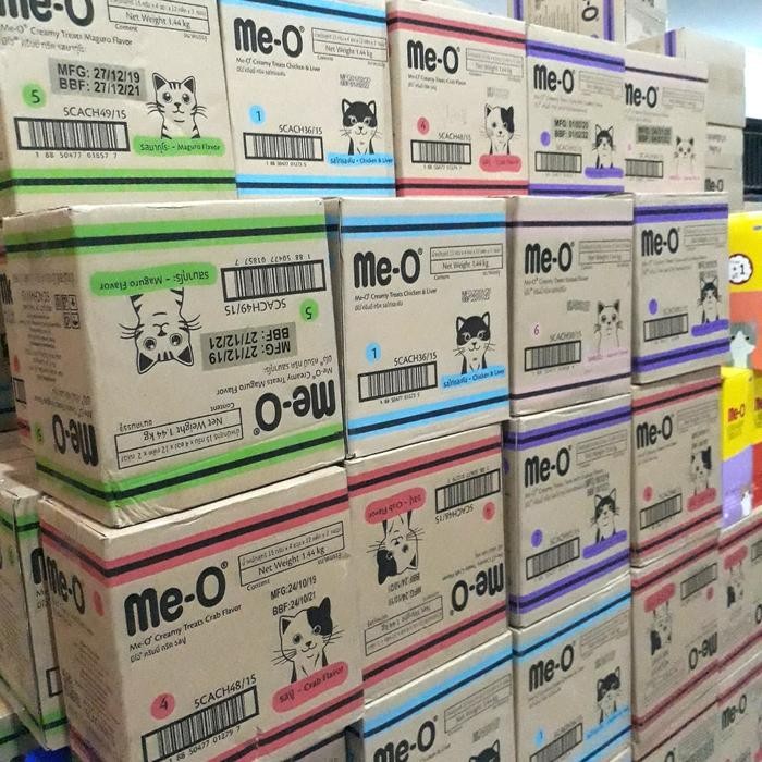 Meo Creamy Treats 1dus isi 24pcs/Meo Liquid All Varian Rasa,Snack Cat
