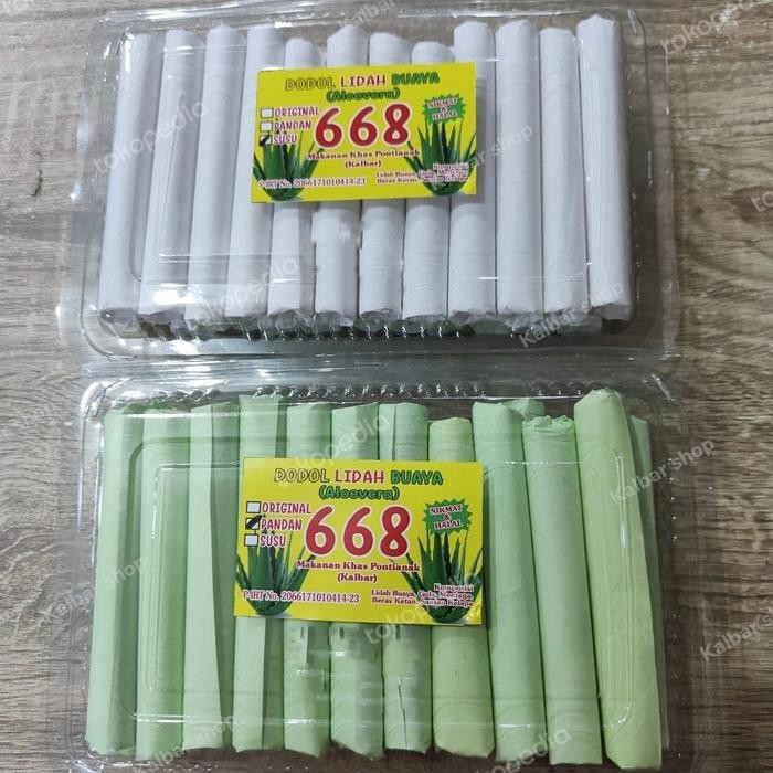 

ORIGINAL Dodol Lidah Buaya 668 / Dodol Aloevera / Makanan Khas Pontianak Kr READY STOCK
