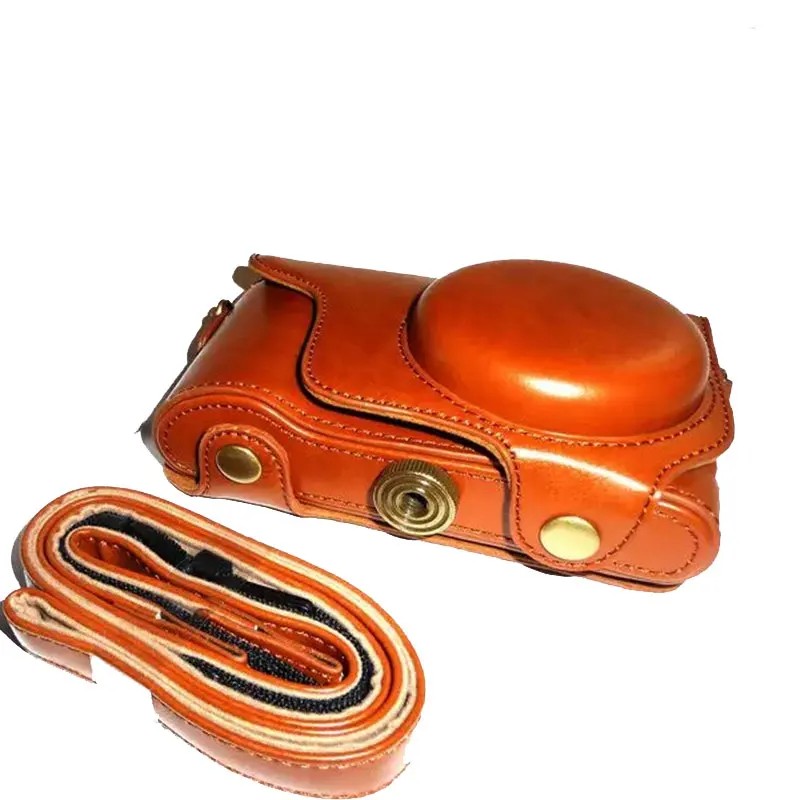 New High Quality Leather camera case bag cover for Samsung GALAXY EK-GC100 GC100 GC200 EK-GC-200