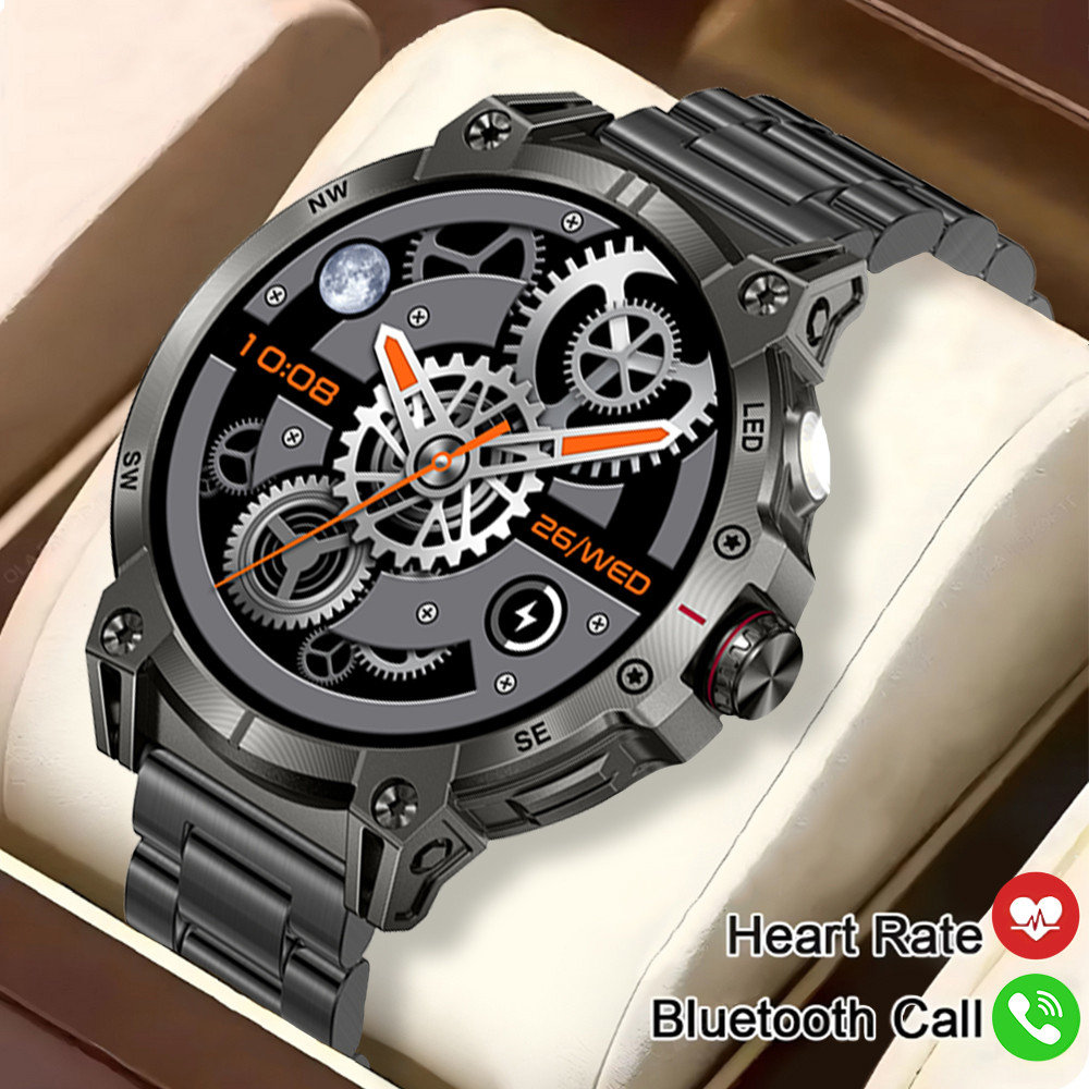 New Men's Smart Phone Watch IP68 Waterproof Supports 107 Sports Modes AI Voice Assistant Function Me