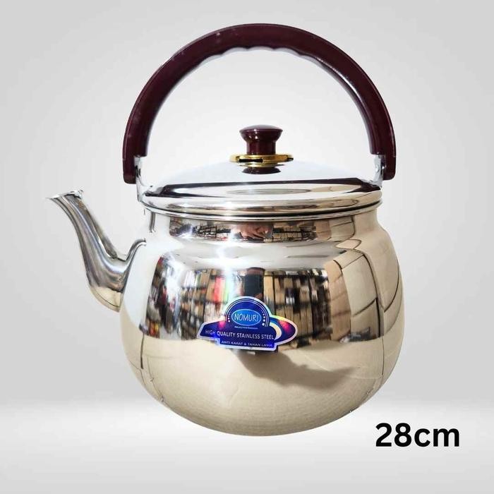 SUPER QUALITY Ceret Bunyi Stainless 5X LEBIH TEBAL Teko Siul Masak Air Panas Kettle Tea Steel masih
