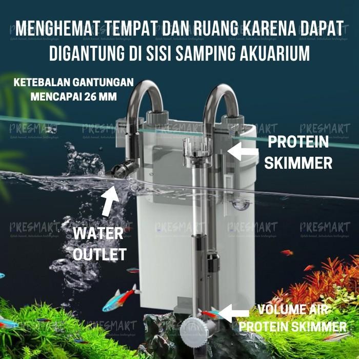 Terbaik External Canister Aquarium Filter Gantung Hang On Akuarium Skimmer Xbl